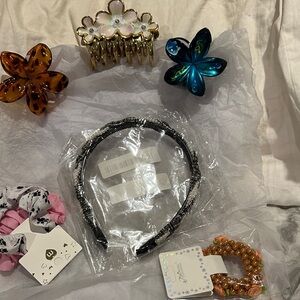 6 piece assorted hair accessories